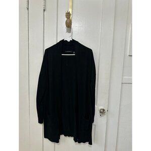 Cyrus women’s size large black maxi cardigan